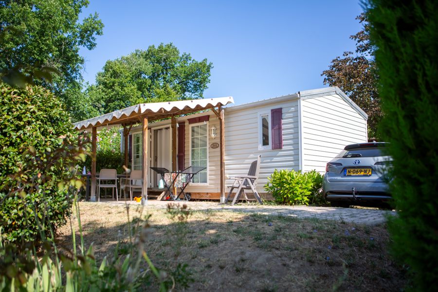 Mobile home met terras